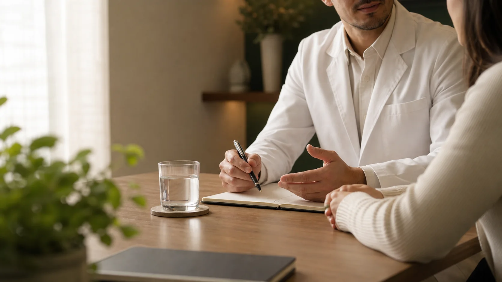 Conversa entre médico e paciente